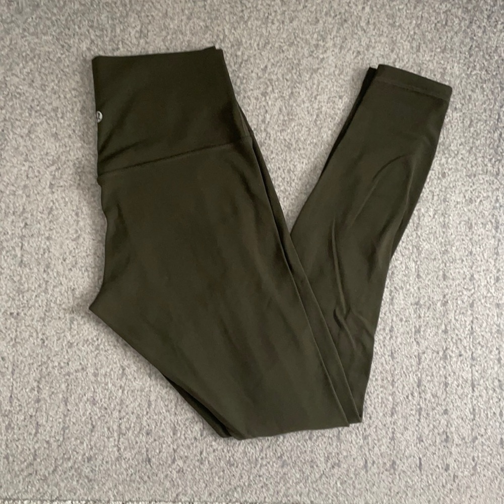 Lululemon align HR tight 28” NWOT - olive - SZ 8